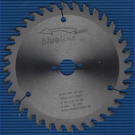 blueline by AKE Handkreissägeblatt HW Wechselzahn fein – Ø 160 mm, Bohrung 20 mm