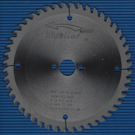 blueline by AKE Handkreissägeblatt HW Wechselzahn sehr fein – Ø 160 mm, Bohrung 20 mm