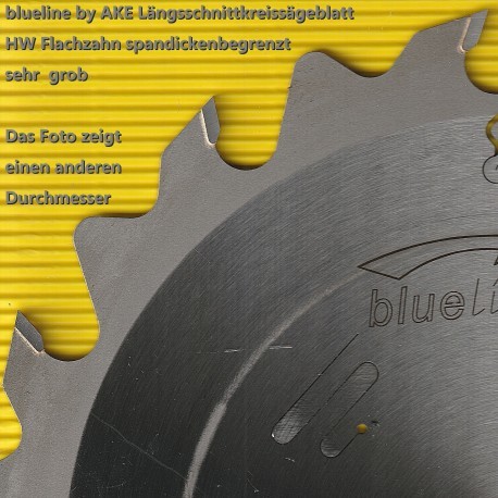 blueline by AKE Längsschnittkreissägeblatt HW Flachzahn spandickenbegrenzt sehr grob – Ø 450 mm, Bohrung 30 mm