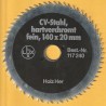 LUX Handkreissägeblatt CV fein – Ø 140 mm, Bohrung 20 mm