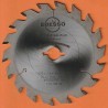 EDESSÖ Hartmetallbestücktes Handkreissägeblatt Präzision Type W mittel – Ø 130 mm, Bohrung 16 mm
