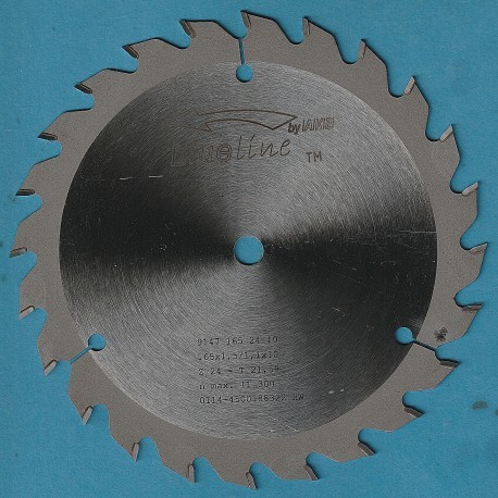 blueline by AKE Handkreissägeblatt HW Wechselzahn mittel extra dünn für Akkusägen von DeWalt – Ø 165 mm, Bohrung 10 mm