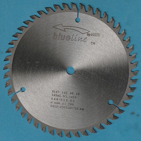 blueline by AKE Handkreissägeblatt HW Wechselzahn sehr fein extra dünn für Akkusägen von DeWalt – Ø 165 mm, Bohrung 10 mm