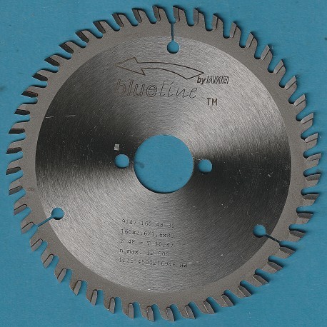 blueline by AKE Handkreissägeblatt HW Wechselzahn sehr fein – Ø 160 mm, Bohrung 30 mm