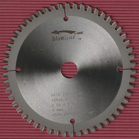 blueline by AKE Kreissägeblatt für dünnwandige Kunststoff-Profile – Ø 160 mm, Bohrung 20 mm