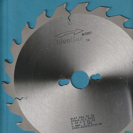 blueline by AKE Handkreissägeblatt HW Wechselzahn mittelgrob – Ø 254 mm (10''), Bohrung 30 mm
