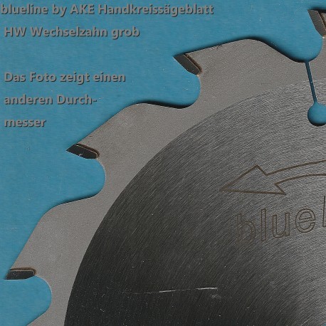 blueline by AKE Handkreissägeblatt HW Wechselzahn grob – Ø 200 mm, Bohrung 16 mm