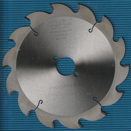 EDN Hartmetallbestücktes Baukreissägeblatt BFA blau ''nagelfest'' – Ø 200 mm, Bohrung 30 mm