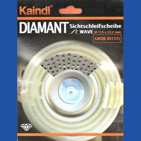 Kaindl Diamant-Sichtschleifscheibe Wave Ø 115 mm grob
