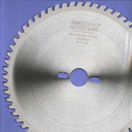 EDN Hartmetallbestücktes Kreissägeblatt NE 2 positiv sehr fein – Ø 250 mm, Bohrung 30 mm