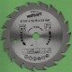 wolfcraft Serie grün Handkreissägeblatt HM Wechselzahn – Ø 127 mm (5''), Bohrung 12,7 mm (1/2'')