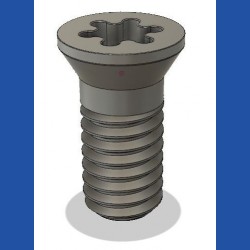 Kaindl Original-Befestigungs-Schraube M4 speziell für die Hartmetall-Wendeplatten und -Wechselschneiden