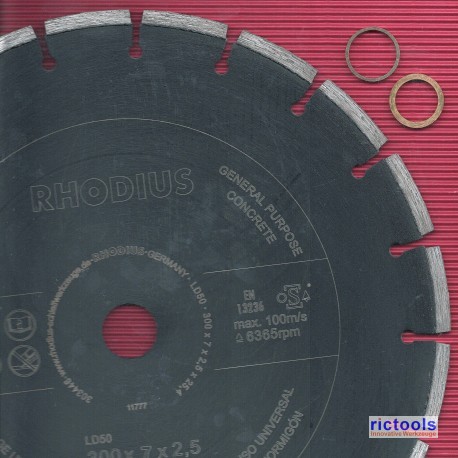 RHODIUS ALPHAline LD50 Diamant-Trennscheibe Universal Beton Ø 300 mm