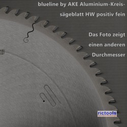 blueline by AKE Aluminium-Kreissägeblatt HW positiv fein – Ø 300 mm, Bohrung 30 mm