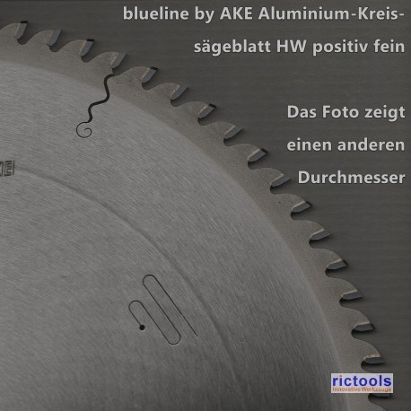 blueline by AKE Aluminium-Kreissägeblatt HW positiv fein – Ø 300 mm, Bohrung 30 mm