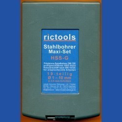rictools Stahlbohrer HSS-G-TiN Maxi-Set
