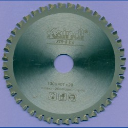 Kaindl XTR-S 2.0 Multisägeblatt für Kreissägen – Ø 130 mm, Bohrung 20 mm