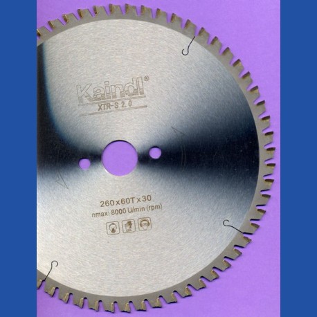 Kaindl XTR-S 2.0 Multisägeblatt für Kreissägen – Ø 260 mm, Bohrung 30 mm