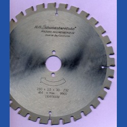 H.O. Schumacher+Sohn Universal-Bau-Kreissägeblatt – Ø 230 mm, Bohrung 30 mm