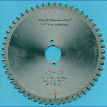 H.O. Schumacher+Sohn Hartmetallbestücktes Kreissägeblatt COMBI – Ø 190 mm, Bohrung 30 mm