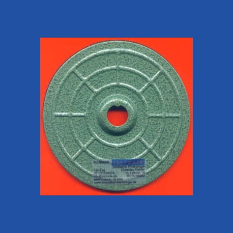 Kaindl Stahl-Teller mit Moosgummi und Klettbelag Ø 125 mm