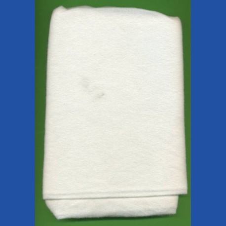 rictools Schleifscheibenvelours-Stoff – 80 g/qm, weiß, rechteckig in gewünschter Größe