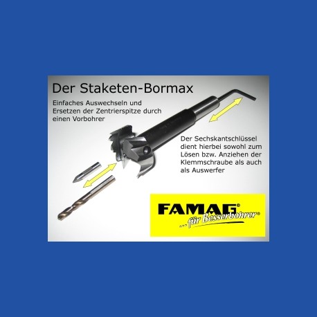 Staketen-Bormax by FAMAG Forstnerbohrer Ø 15 mm
