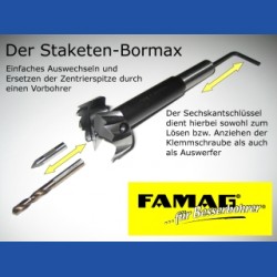Staketen-Bormax by FAMAG Forstnerbohrer Ø 15 mm