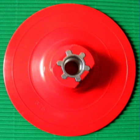 rictools Stützteller mit Klett Standard WS Ø 115 mm rot