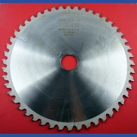EDN Hartmetallbestücktes Kreissägeblatt WKN spezial für Kappsägen fein – Ø 254 mm, Bohrung 30 mm