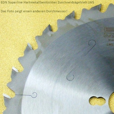 EDN Superline Hartmetallbestücktes Zuschneidsägeblatt LWS – Ø 355 mm, Bohrung 30 mm