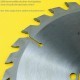EDN Hartmetallbestücktes Kreissägeblatt Serie 05 gelb Wechselzahn mittel extra dünn für Akkusägen – Ø 160 mm, Bohrung 20 mm