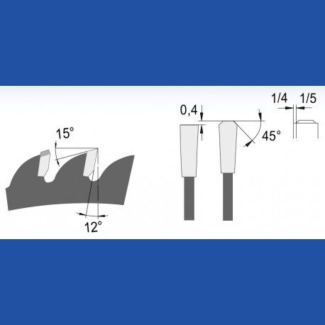 blueline by AKE Holzwerkstoffkreissägeblatt Trapezzahn sehr fein – Ø 250 mm, Bohrung 30 mm