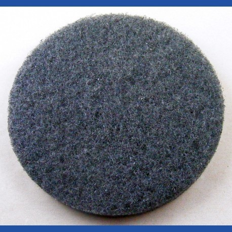 rictools Haft-Reinigungsvlies – Ø 125 mm, schwarz, sehr hart, abrasiv