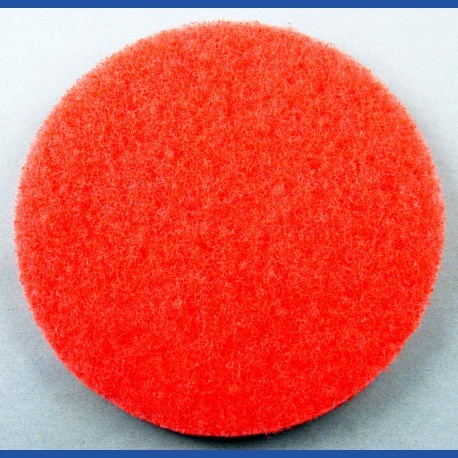 rictools Haft-Reinigungsvlies – Ø 125 mm, rot, mittel, nicht abrasiv