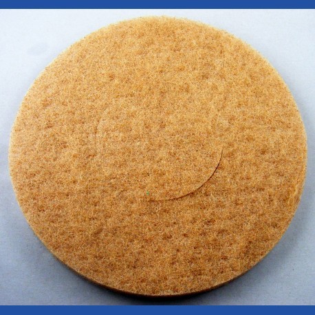 rictools Haft-Reinigungsvlies – Ø 200 mm, beige, weich, nicht abrasiv