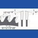 blueline by AKE Handkreissägeblatt HW Wechselzahn sehr fein – Ø 105 mm, Bohrung 22 mm