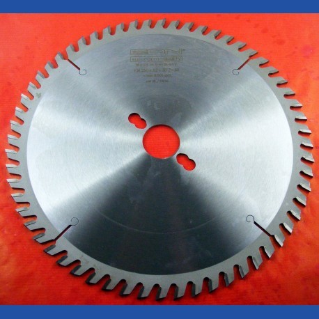 EDN Hartmetallbestücktes Kreissägeblatt KW Wechselzahn sehr fein – Ø 250 mm, Bohrung 30 mm