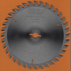 EDN Hartmetallbestücktes Kreissägeblatt Serie 05 orange Wechselzahn fein – Ø 156 mm, Bohrung 12,7 mm (1/2'')