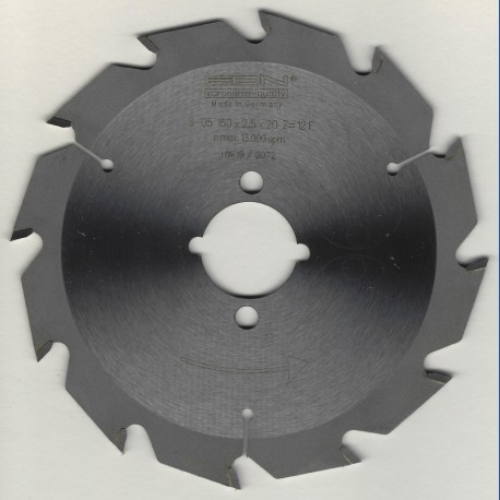 EDN Hartmetallbestücktes Kreissägeblatt Serie 05 weiß Flachzahn grob – Ø 150 mm, Bohrung 30 mm