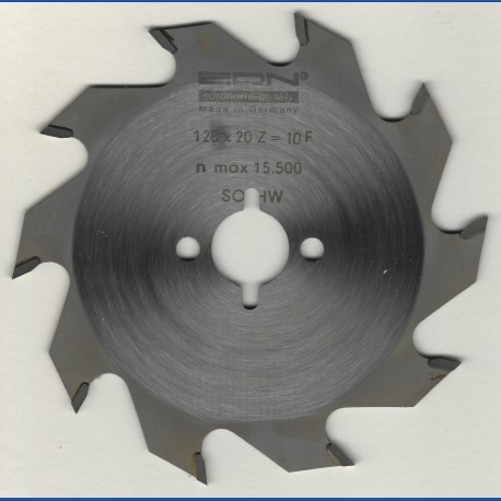 EDN Hartmetallbestücktes Kreissägeblatt Serie 05 weiß Flachzahn grob – Ø 120 mm, Bohrung 20 mm