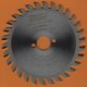 EDN Hartmetallbestücktes Kreissägeblatt Serie 05 orange Wechselzahn fein – Ø 120 mm, Bohrung 20 mm