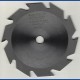 EDN Hartmetallbestücktes Kreissägeblatt Serie 05 weiß Flachzahn grob – Ø 125 mm, Bohrung 12,7 mm (1/2'')