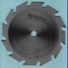 PRÄZISA Jännsch Hartmetall-Kreissägeblatt Type F Flachzahn grob – Ø 156 mm, Bohrung 12,7 mm (1/2'')