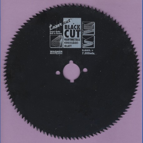 WAGNER Black Cut CV Kreissägeblatt Spitzzahn extra fein mit Antihaftbeschichtung – Ø 130 mm, Bohrung 13 mm