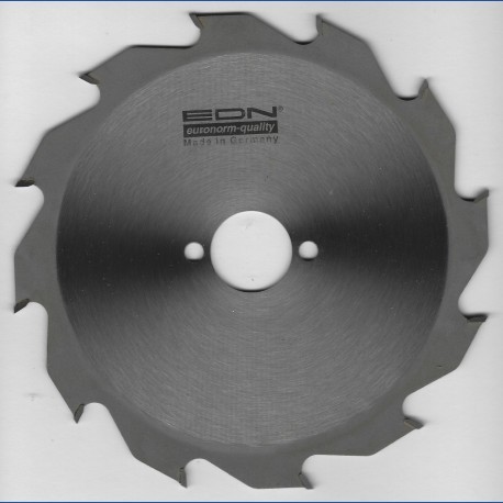 EDN Hartmetallbestücktes Kreissägeblatt Serie 05 weiß Flachzahn grob – Ø 180 mm, Bohrung 30 mm
