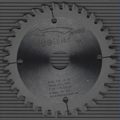 blueline by AKE Aluminium-Kreissägeblatt HW negativ sehr fein – Ø 120 mm, Bohrung 20 mm