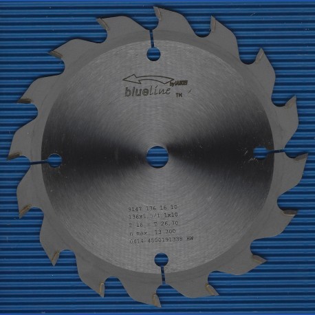 blueline by AKE Handkreissägeblatt HW Wechselzahn grob extra dünn für Akkusägen von Makita – Ø 136 mm, Bohrung 10 mm