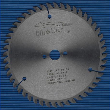 blueline by AKE Handkreissägeblatt HW Wechselzahn sehr fein – Ø 160 mm, Bohrung 16 mm