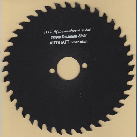H.O. Schumacher+Sohn Kreissägeblatt Chrom-Vanadium A Grobzahn antihaftbeschichtet – Ø 170 mm, Bohrung 30 mm